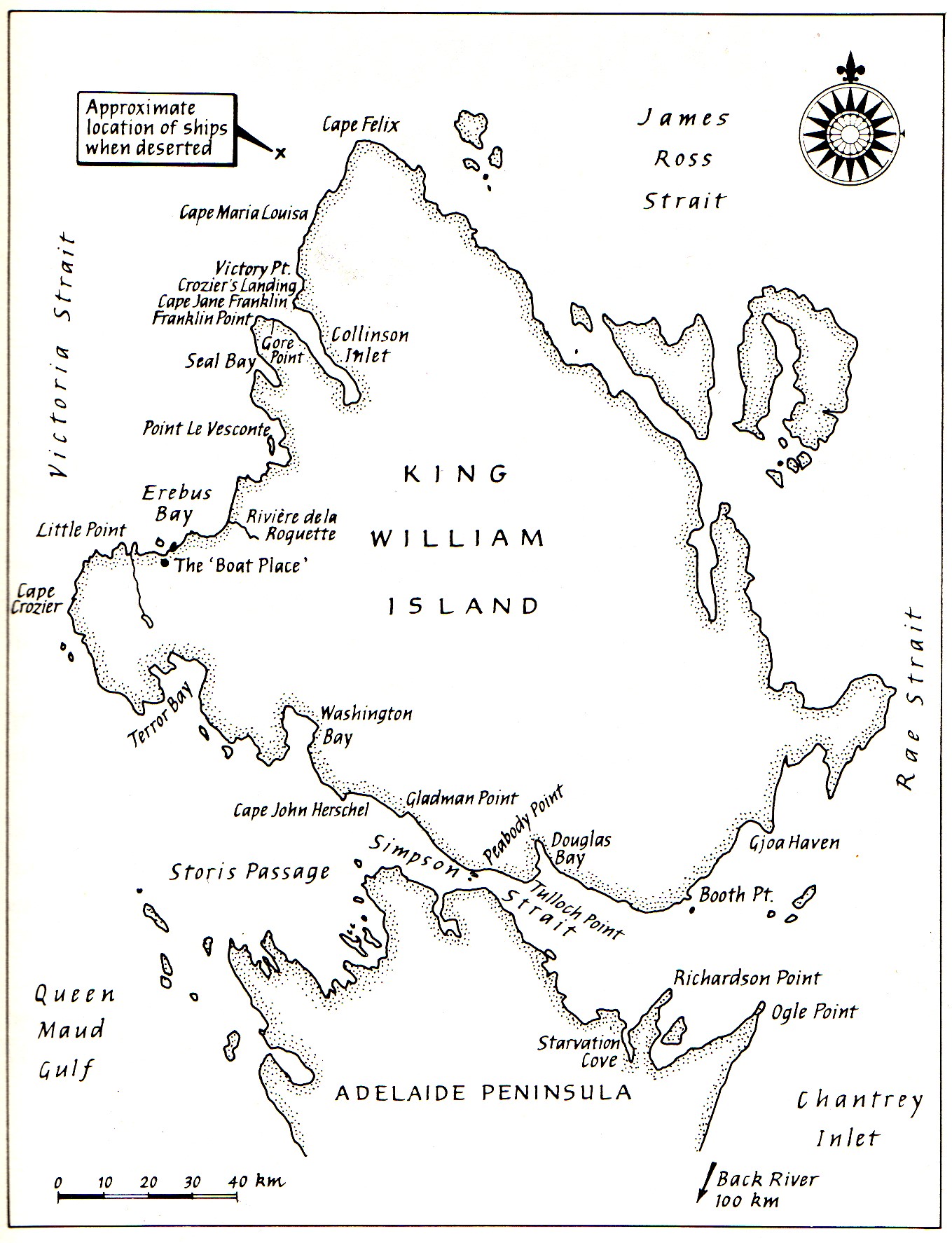 Map Of King William Island